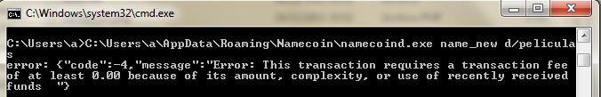 name_new comand error
